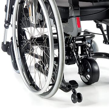 De Empulse R20 is een elektrische ondersteuning voor rolstoelen om te helpen tijdens het duwen.